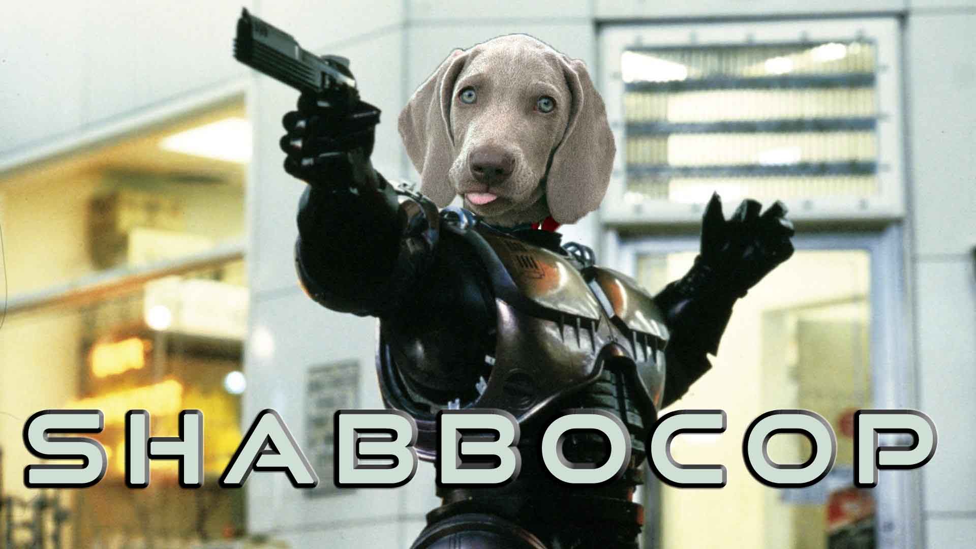 Shabby's head on Robocop's body